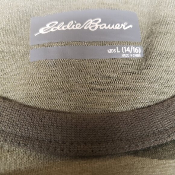 Eddie Bauer Boys Short Sleeve Camo Shirt Size L 14/16 - Picture 6 of 8